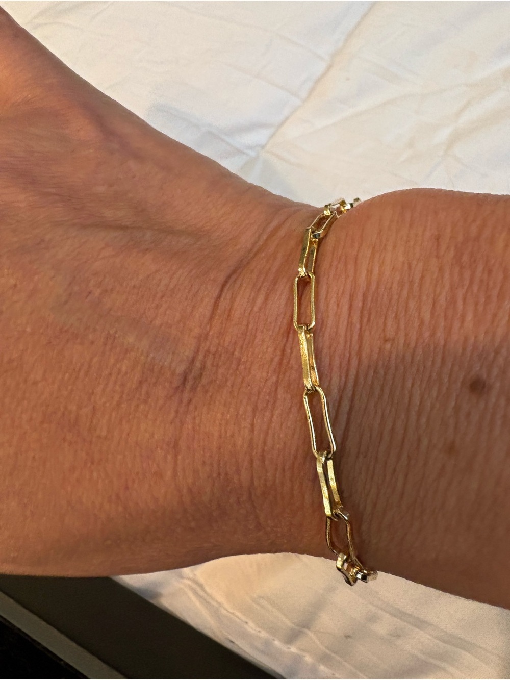 Gold Link Chain Bracelet - Elegant Women's Jewelry